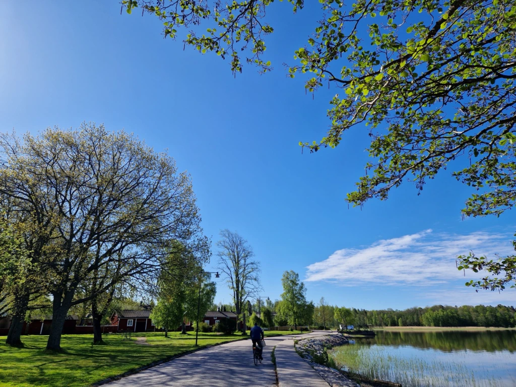 cyklist i Ekenäs